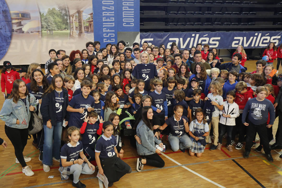 Los Premios Princesa de Asturias Salman Khan, Siri Hustdvet, Aleksandra Dulkiewicz, Lindsey Vonn, Joanne Chory, Sandra Myrna Díaz y Alejandro Portes compartieron su tiempo con los asistentes en colegios y auditorios.