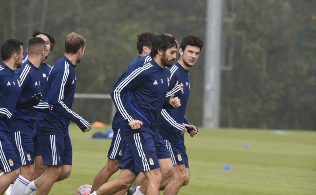 Entrenamiento del equipo esta mañana.