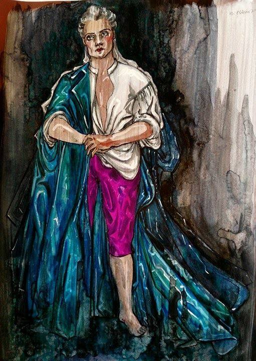 Gustavo, con el «color cardenal» que lo identifica.