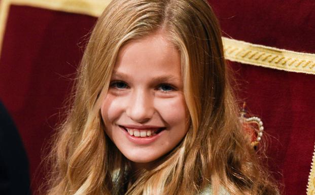 La Princesa Leonor, durante su participación en la ceremonia de los Premios Princesa de Asturias 2019.