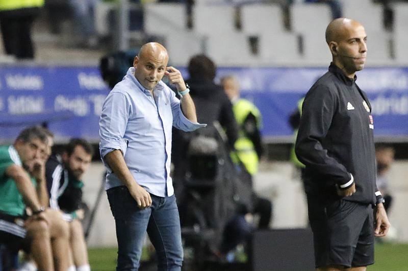 El conjunto de Javi Rozada consiguió un punto ante el Almería en el Carlos Tartiere. 