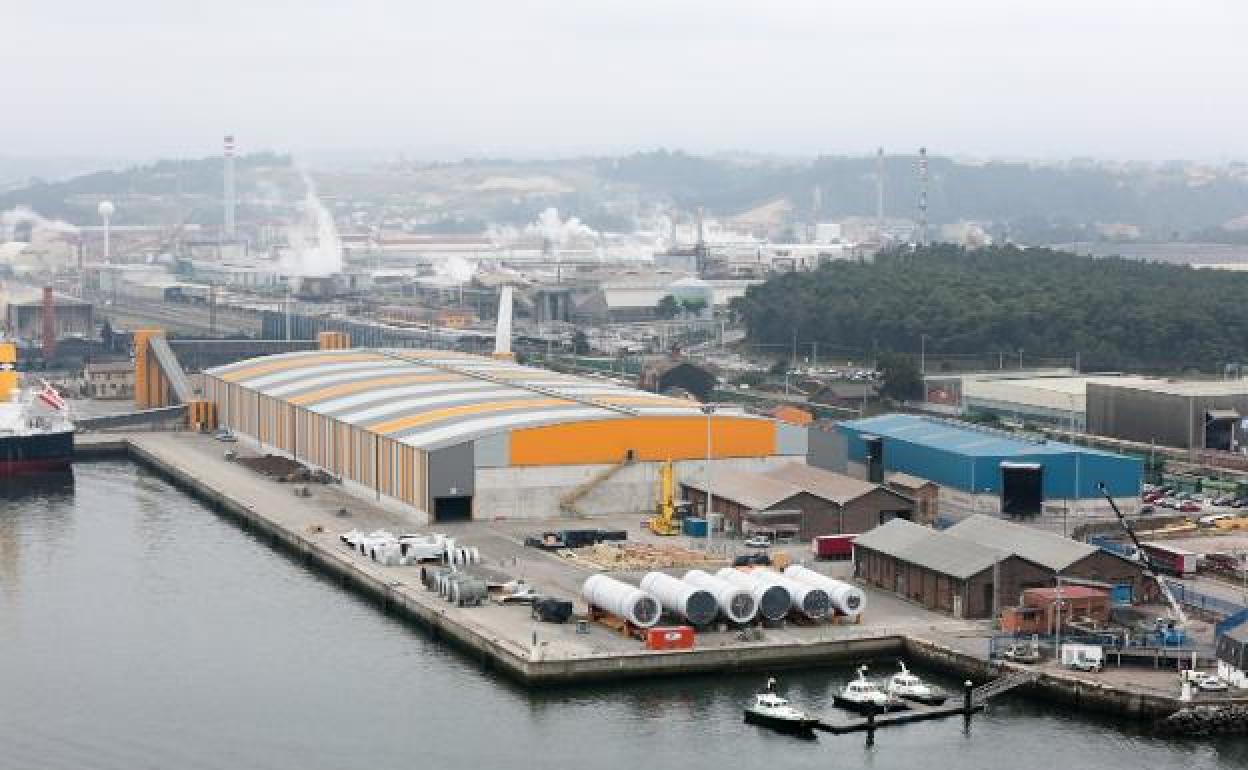 Instalaciones de Asturiana de Zinc. 