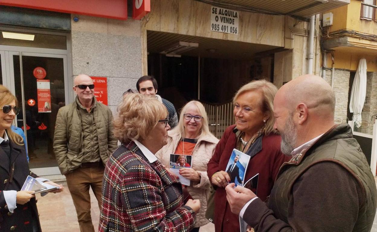 Mercedes Fernández en Pola de Lena. 