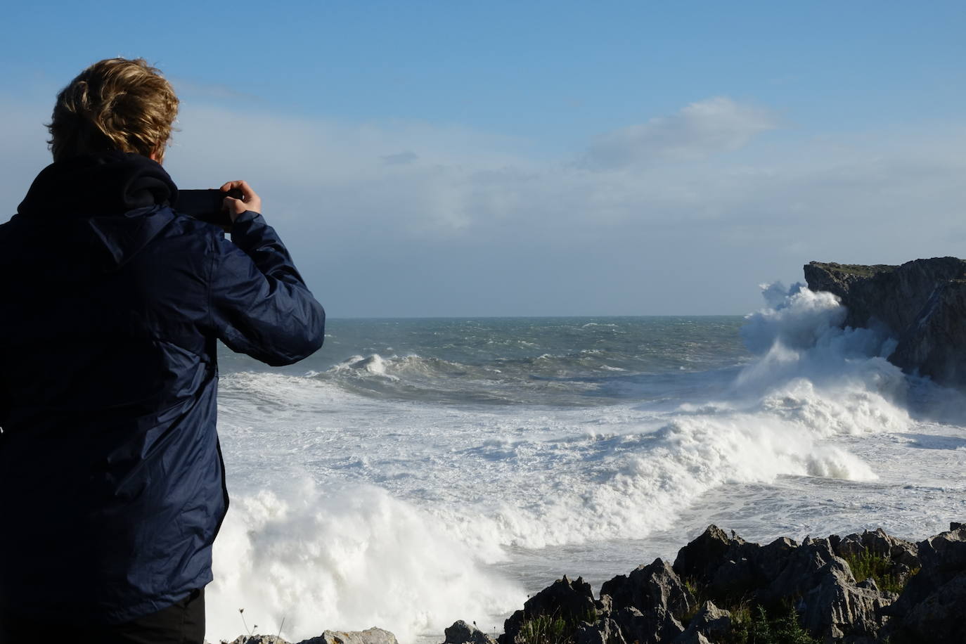 Fotos: Las impresionantes imágenes que deja &#039;Amelie&#039; en la costa de Asturias