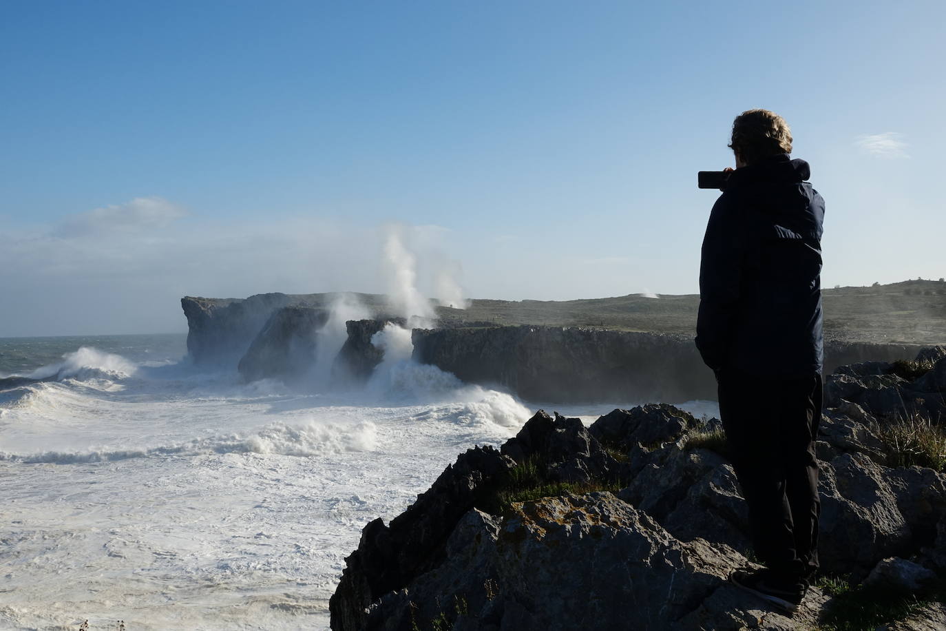 Fotos: Las impresionantes imágenes que deja &#039;Amelie&#039; en la costa de Asturias