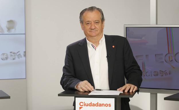 El cabeza de lista de Ciudadanos al Senado por Asturias, Nicanor García. 