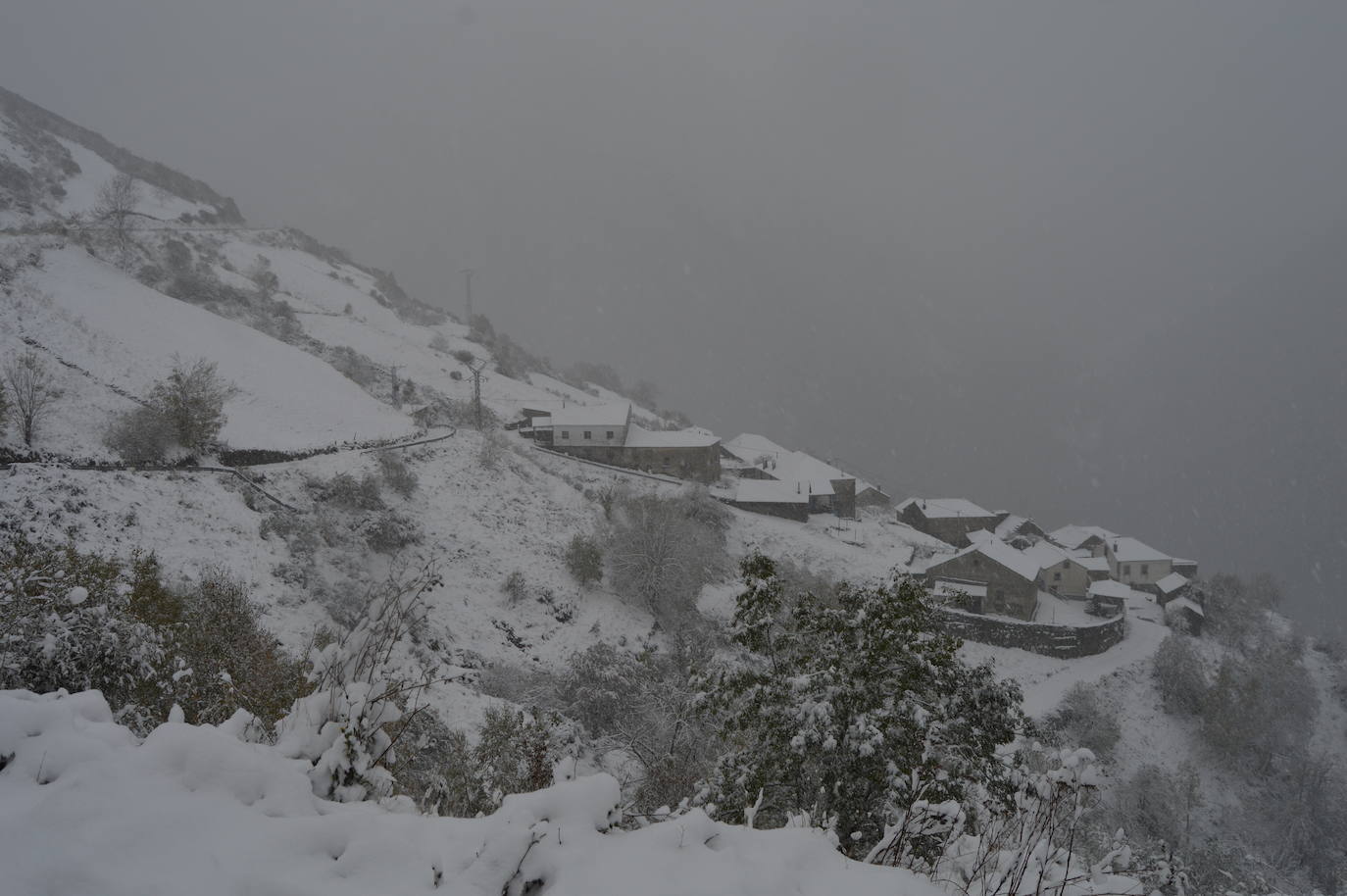 El invierno se adelanta en Asturias