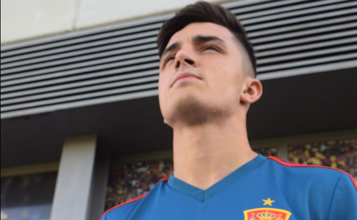 Manu García, con la Selección Sub 21. 