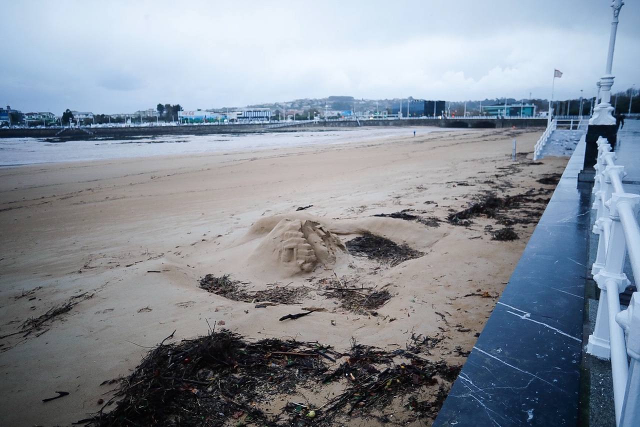 Fotos: Los destrozos que deja el temporal en Gijón