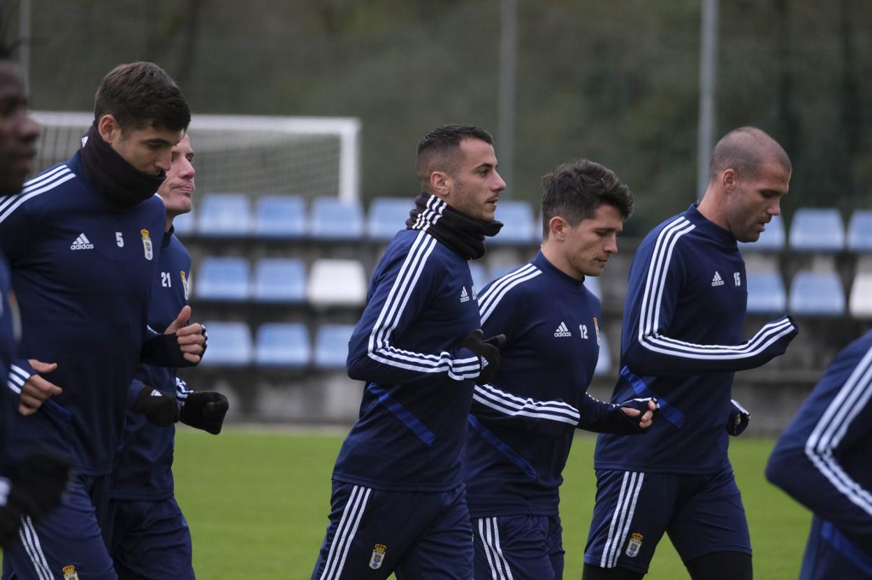 Sergio Tejera, en el último entrenamiento. 