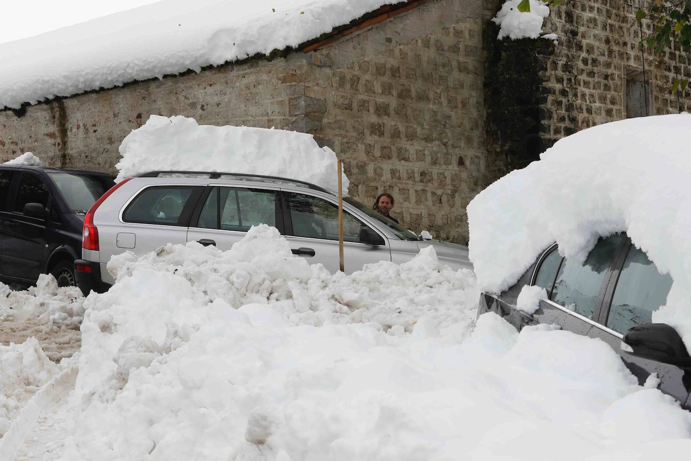 La nieve cubrió Somiedo que lucía así este sábado