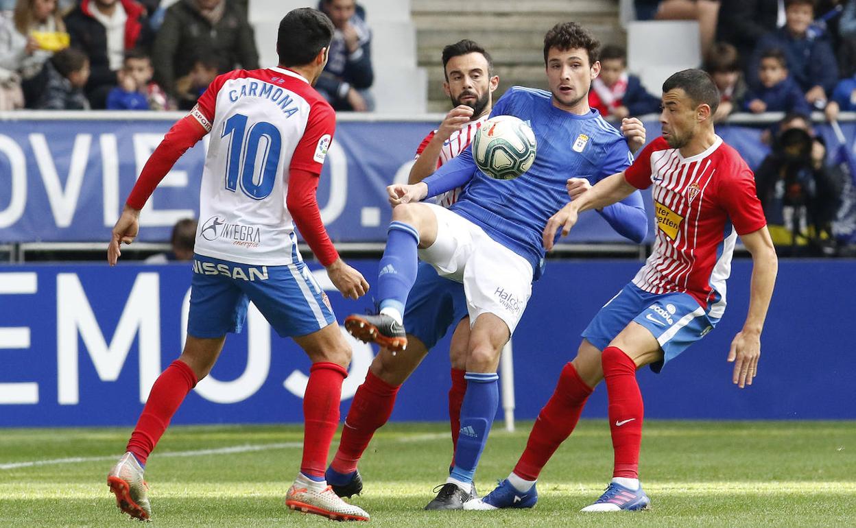 Real Oviedo - Sporting | Arribas: «Ha sido un partido muy igualado»