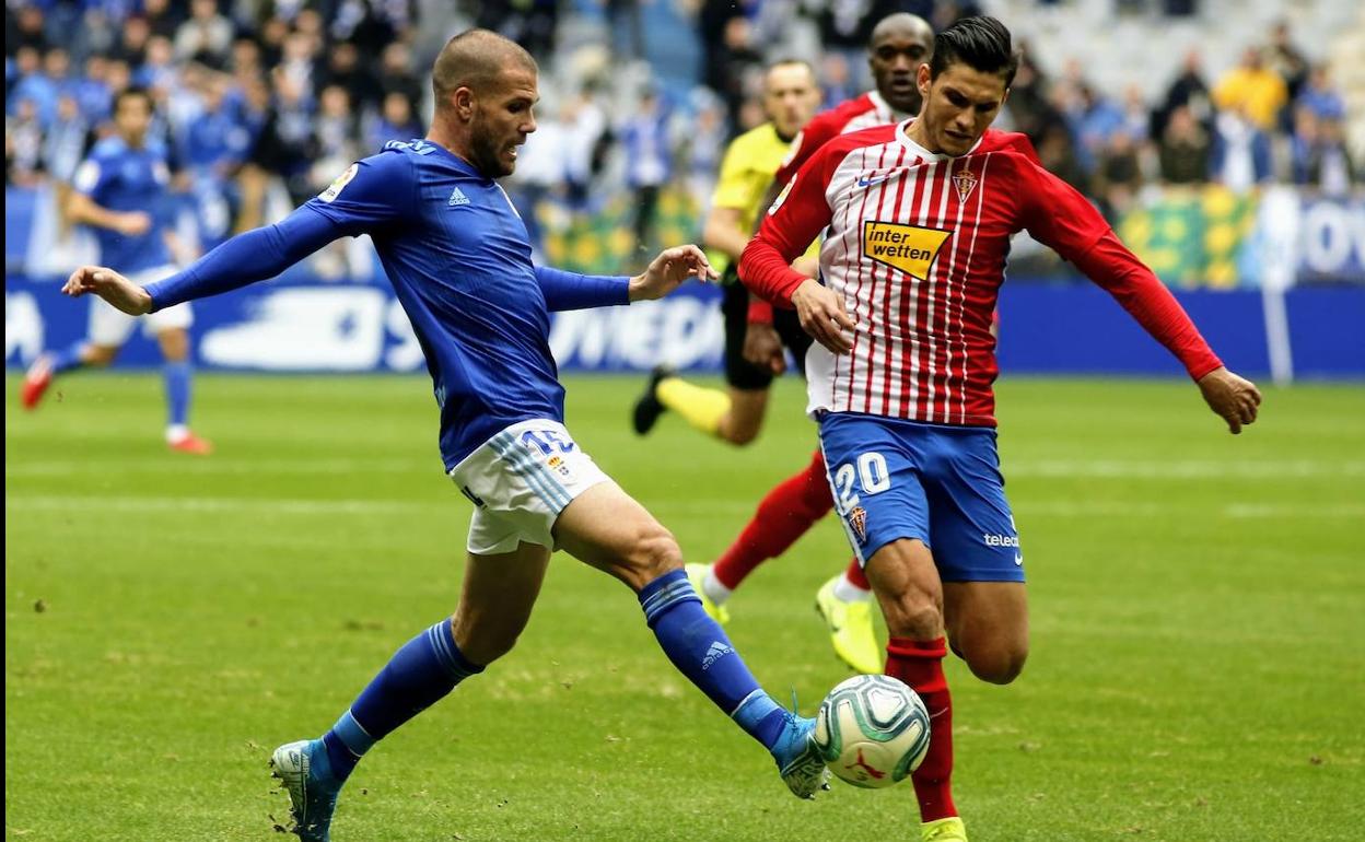 Real Oviedo - Sporting | Salvador: «No nos vamos contentos porque veníamos a ganar»