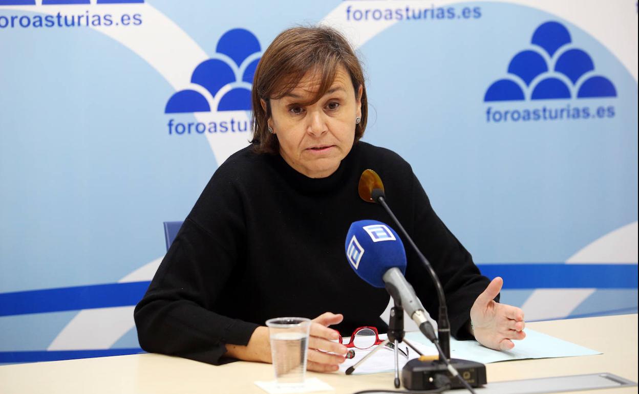 Carmen Moriyón, presidenta de Foro Asturias. 