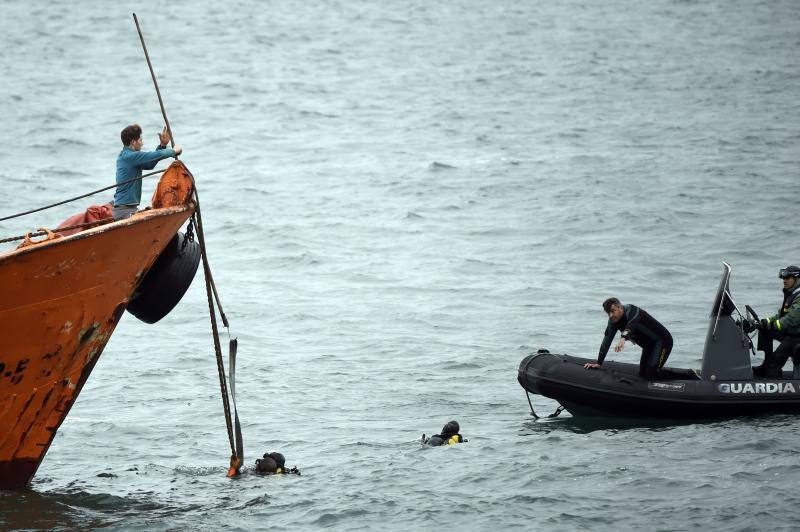 Fotos: El primer narcosubmarino llegó a la costa asturiana