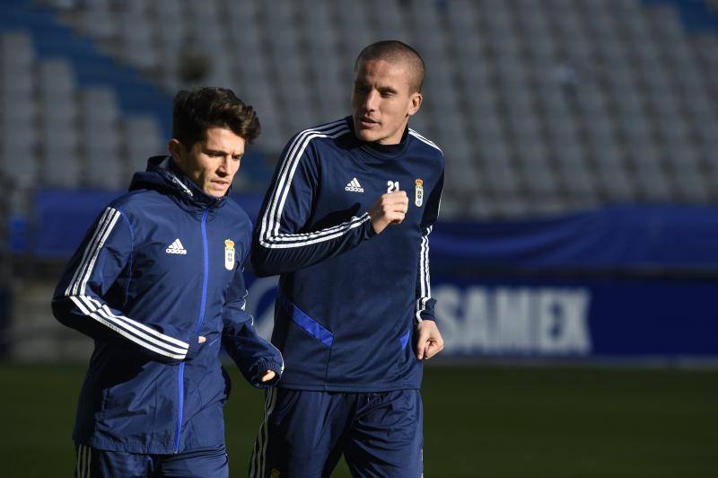 El Real Oviedo ha preparado este viernes el encuentro que disputará el domingo ante el Rayo Vallecano. 