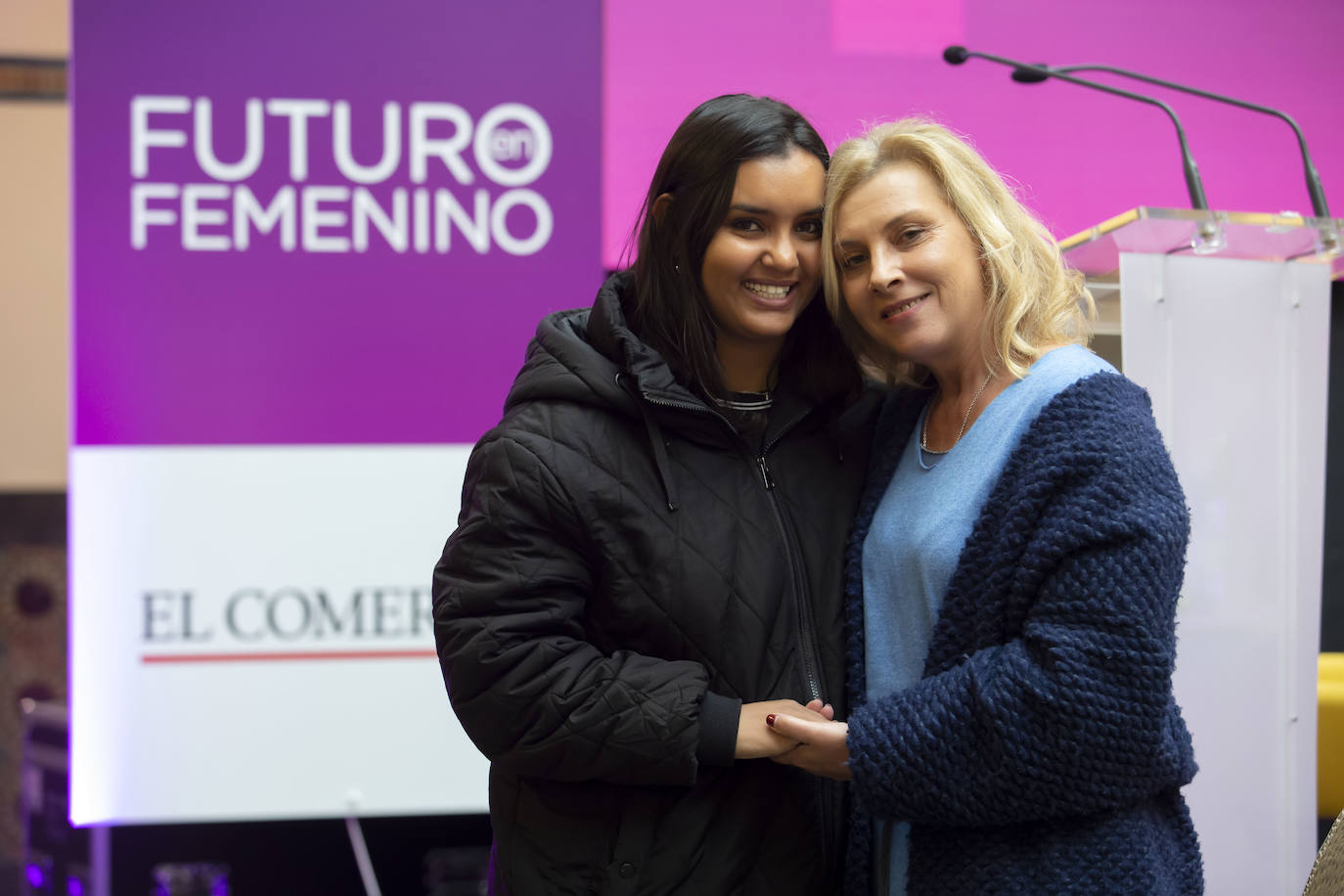 La directora general de Igualdad del Principado, Nuria Varela, ha sido la encargada de abrir la jornada Futuro en Femenino organizada en Gijón por EL COMERCIO.