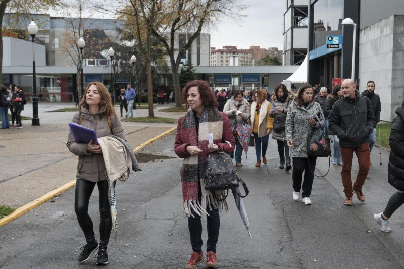 El recinto ferial Luis Adaro de Gijón ha acogido las pruebas para cubrir 166 plazas del Sespa a las que se han presentado 3.890 personas, algo más del 63% de los inscritos.