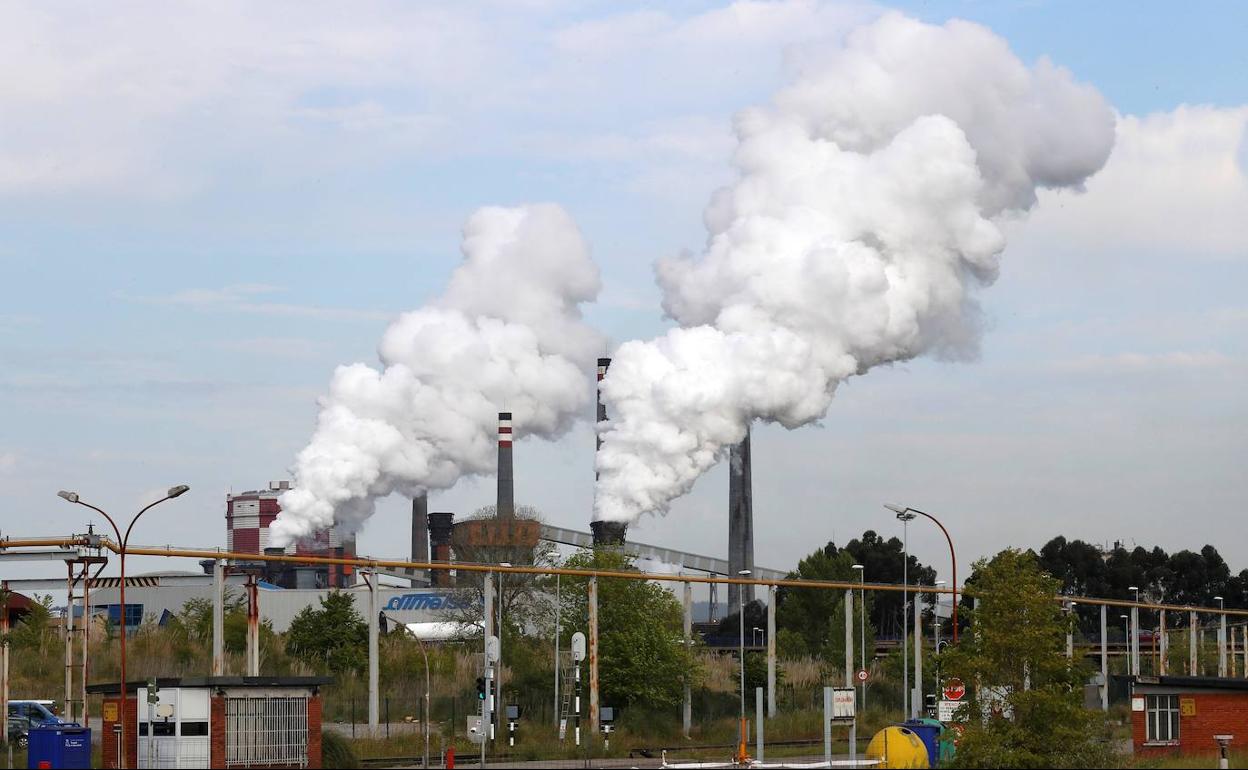 Planta de Arcelor en Avilés. 
