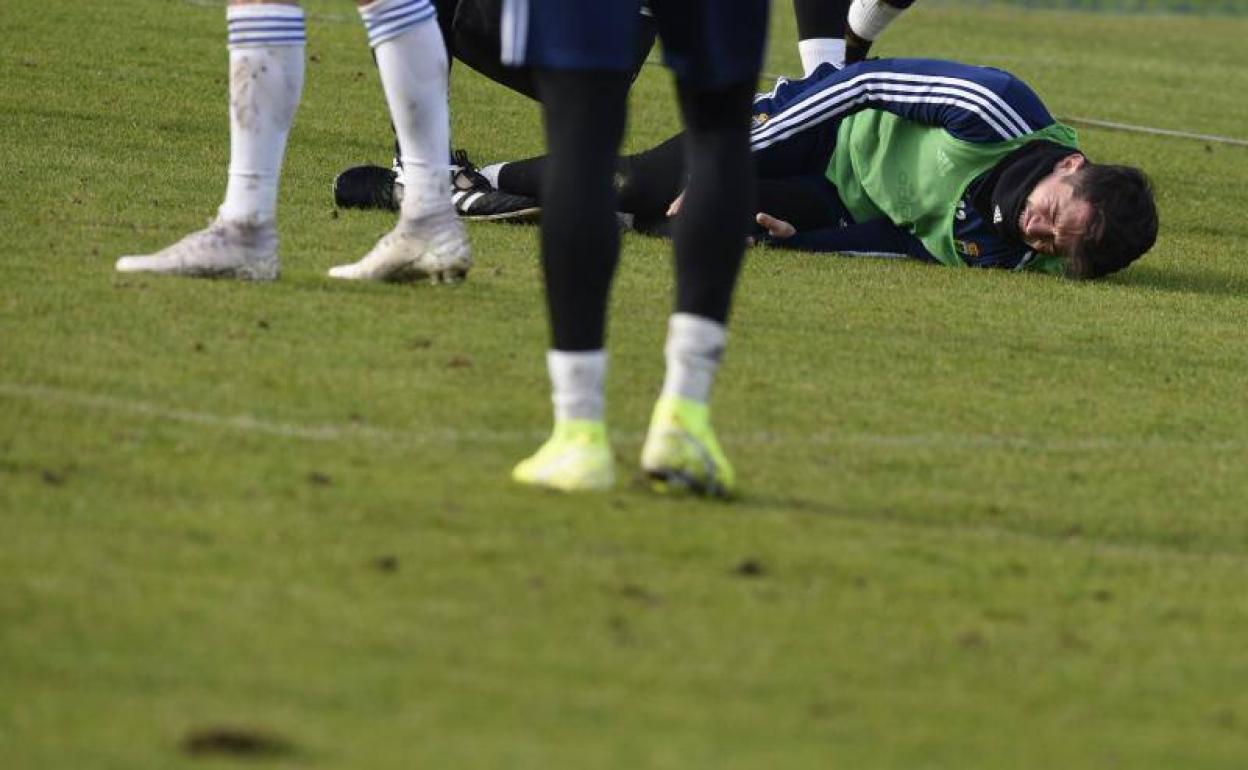 Real Oviedo | Entrenamiento accidentado en El Requexón