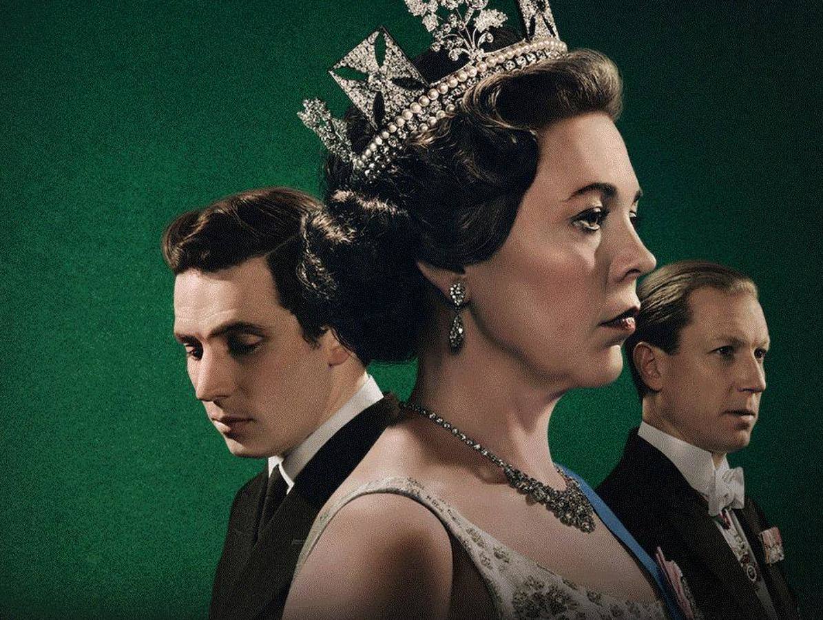 The Crown. Emitida por Netflix, se trata de una crónica de la reina Isabel II, así como de los eventos que moldearían la segunda mitad del siglo XX. 