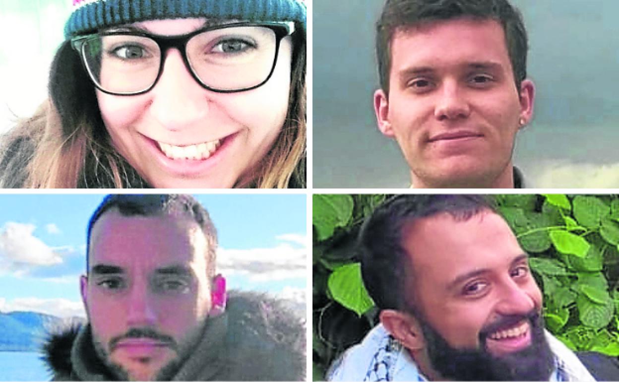 Andrea Teijeiro, Adan Shennan, Carlos González y Borja Cobian.