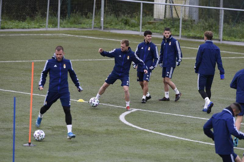 Los azules han preparado este martes el partido de Copa del Rey que disputarán el miércoles contra el Badalona. 