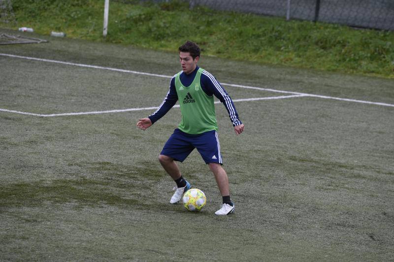 Los azules han preparado este martes el partido de Copa del Rey que disputarán el miércoles contra el Badalona. 