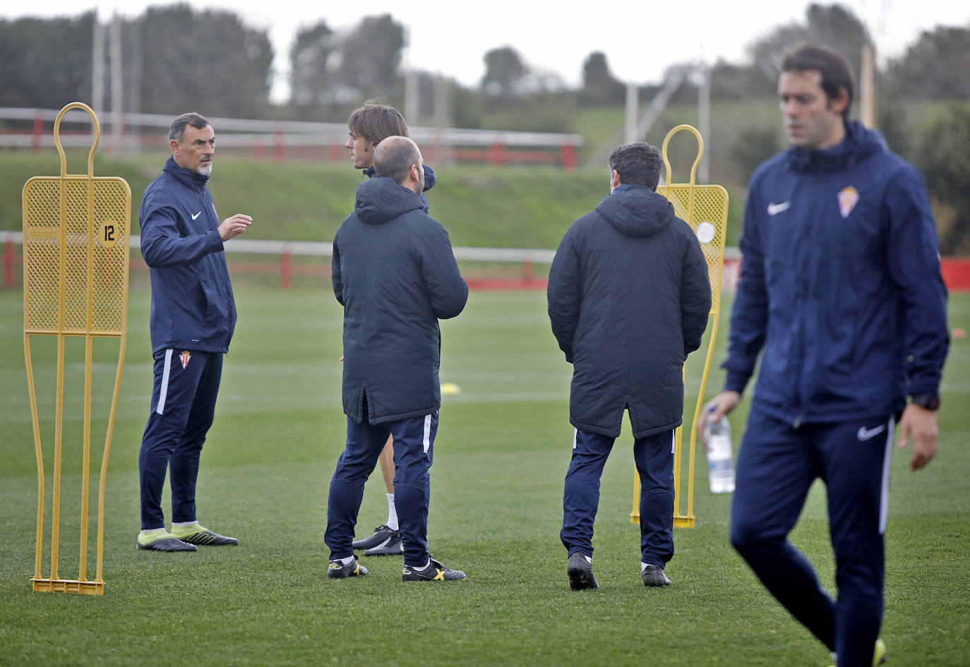 Los de José Alberto han entrenado este miércoles tras la derrota del martes contra el Zamora, que supuso la eliminación de la Copa del Rey. 