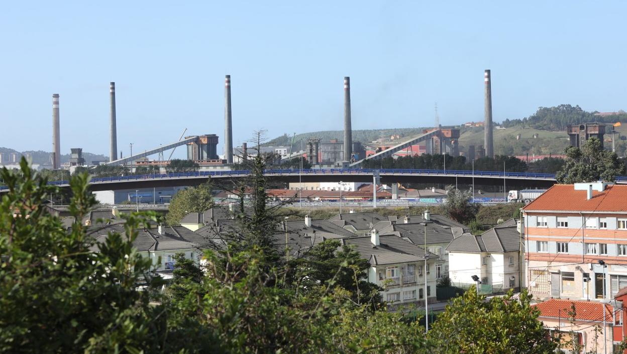 Las baterías de cok de ArcelorMittal, apagadas desde hace tres meses. 