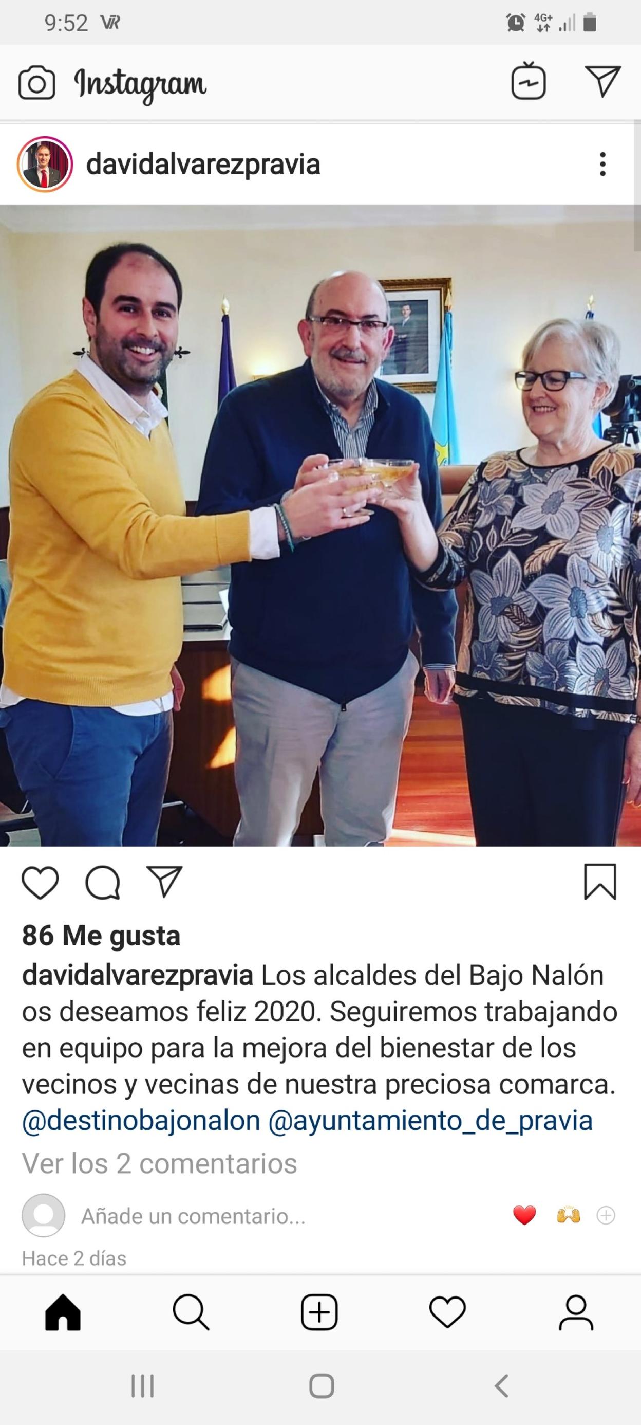 Brindis de los alcaldes del Bajo Nalón. 