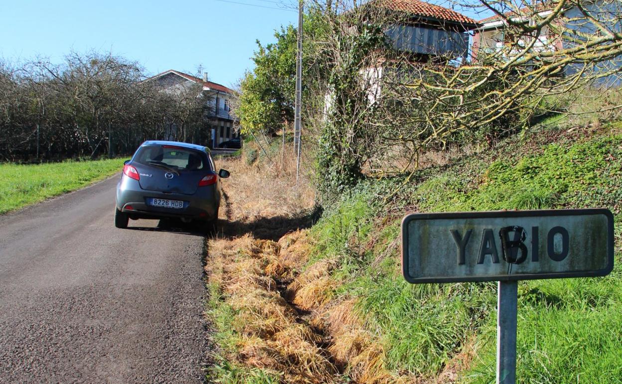 Núcleo rural de Yabio, donde se instalará la perrera. 