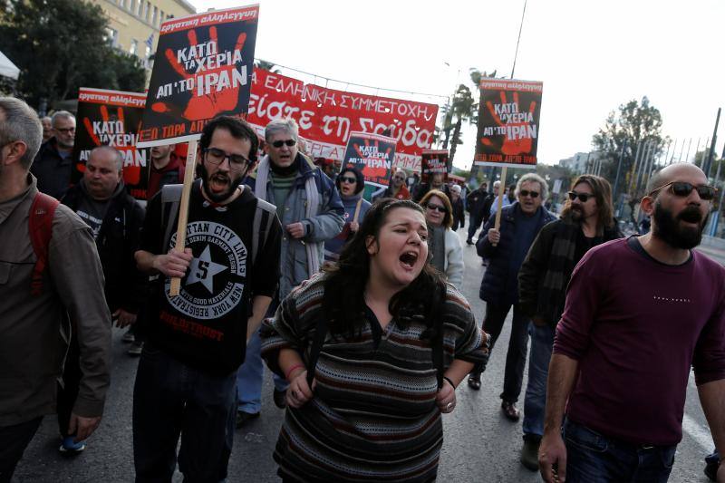 Protestas en las calles de Irán. 