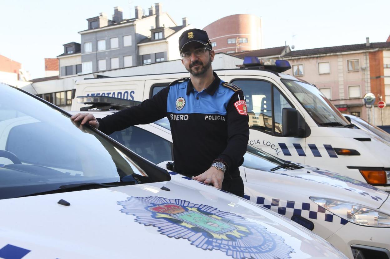 El nuevo jefe de la Policía Local de Siero, Fidel Fernández. 