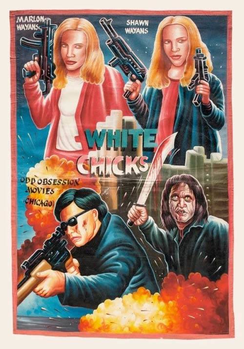 Durante las dictaduras militares africanas en los años 70 y 80, las leyes restringían la importación de grandes posters, por eso en Ghana los estuvieron haciendo a mano hasta bien entrados los años 90 y con un aire gore y extraño que no deja de sorprender