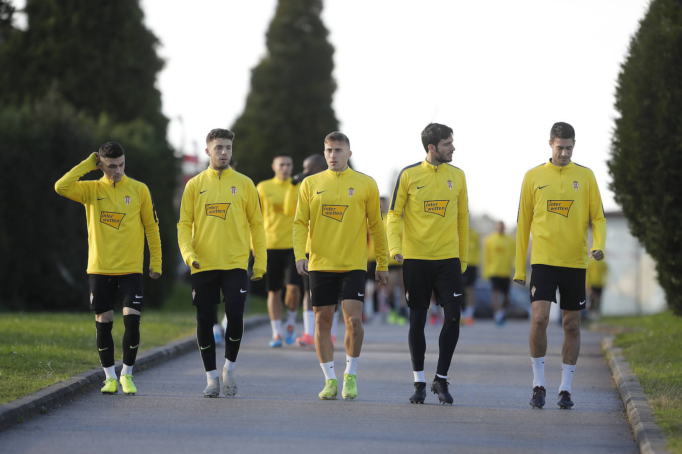 Los rojiblancos siguen con la preparación para el partido ante el Numancia