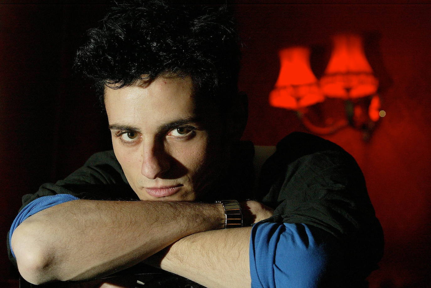 Asier Etxeandia, en 2003 cuando representaba 'Cabaret'.