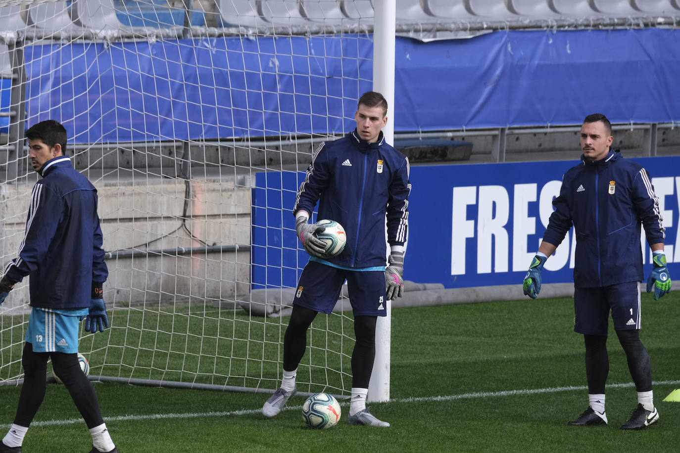 Los azules preparan su próximo encuentro ante el Albacete