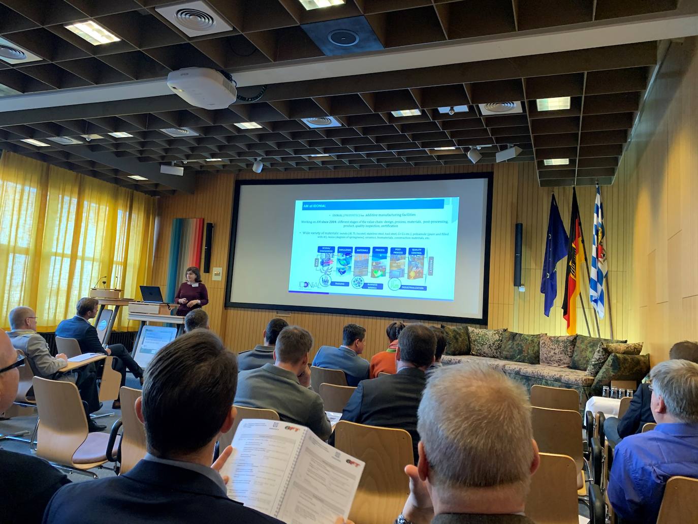 Paula Queipo presenta en Alemania en enero los trabajos de Idonial en FA para Defensa en el 'European Military Additive Manufacturing Symposium 2020'