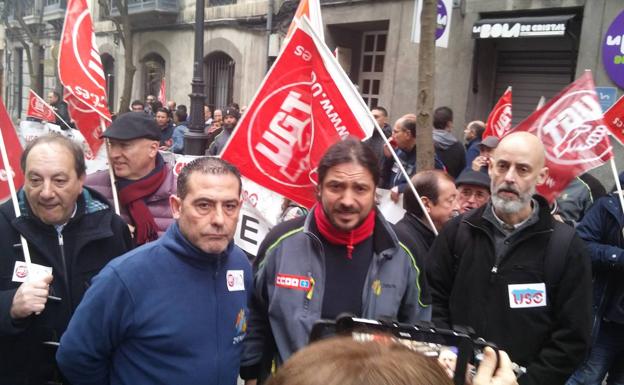 Concentración de los trabajadores de Zener. 