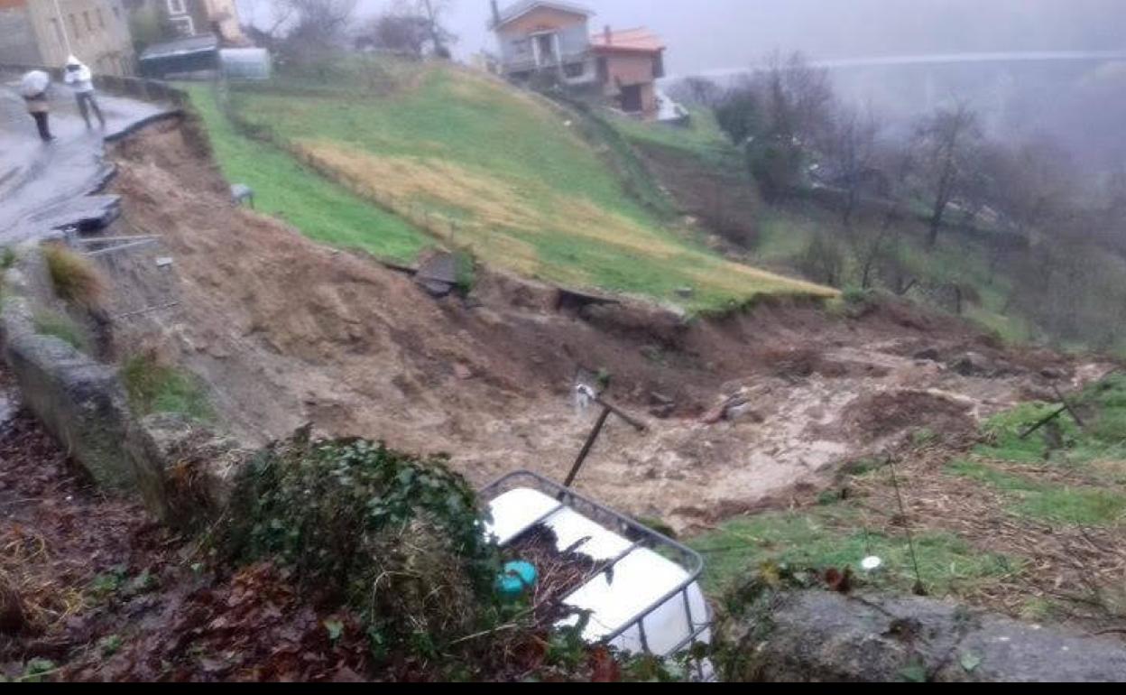 San Martín reclama al Principado que repare el argayo de Cocañín