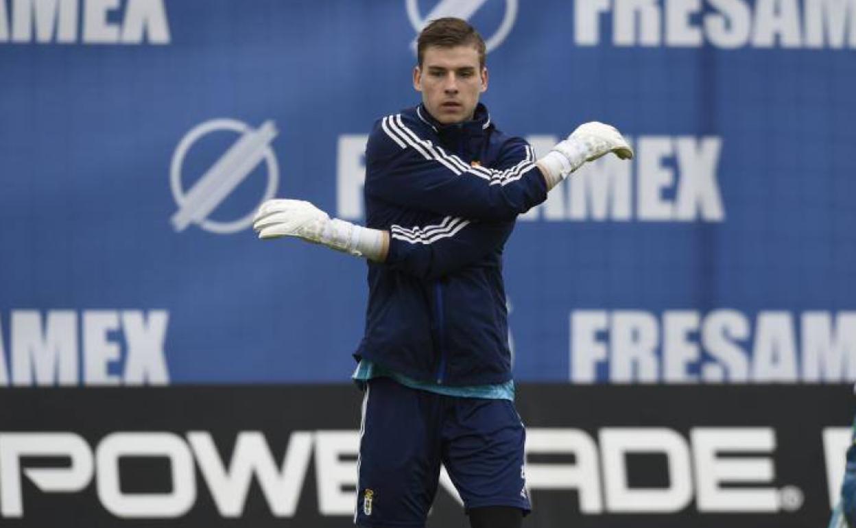 El portero del Real Oviedo, Andriy Lunin. 