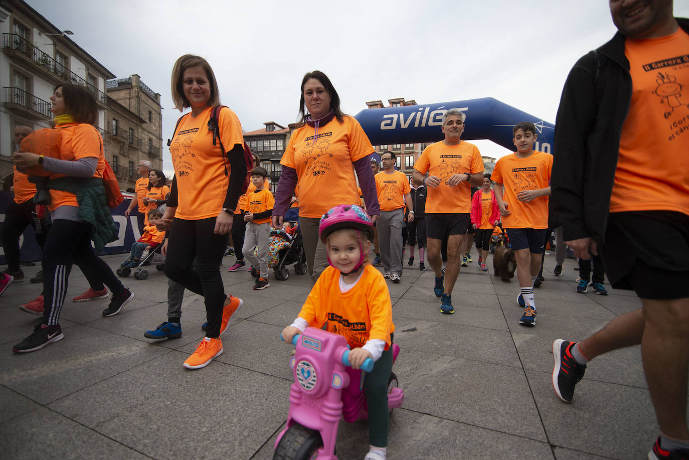 Avilés celebró la II Carrera Galbán contra el cáncer infantil