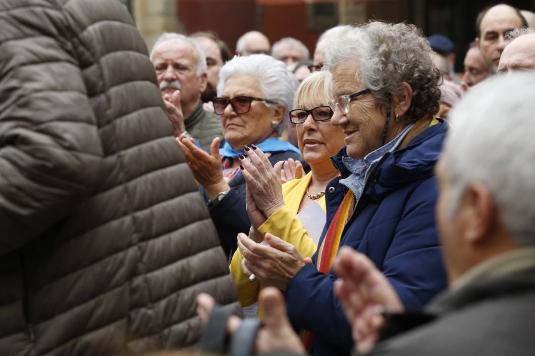 Cientos de personas participaron en la concentración a favor de su declaración como Patrimonio Mundial