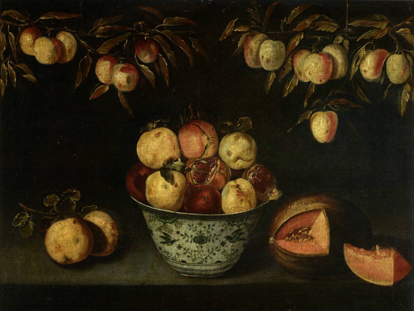 'Bodegón con frutero'; Alejandro de Loarte, 1624