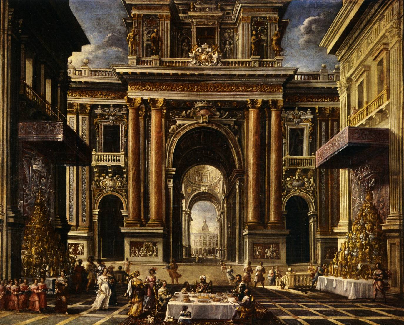 'El banquete de Ester'; Francisco Gutiérrez, 1666