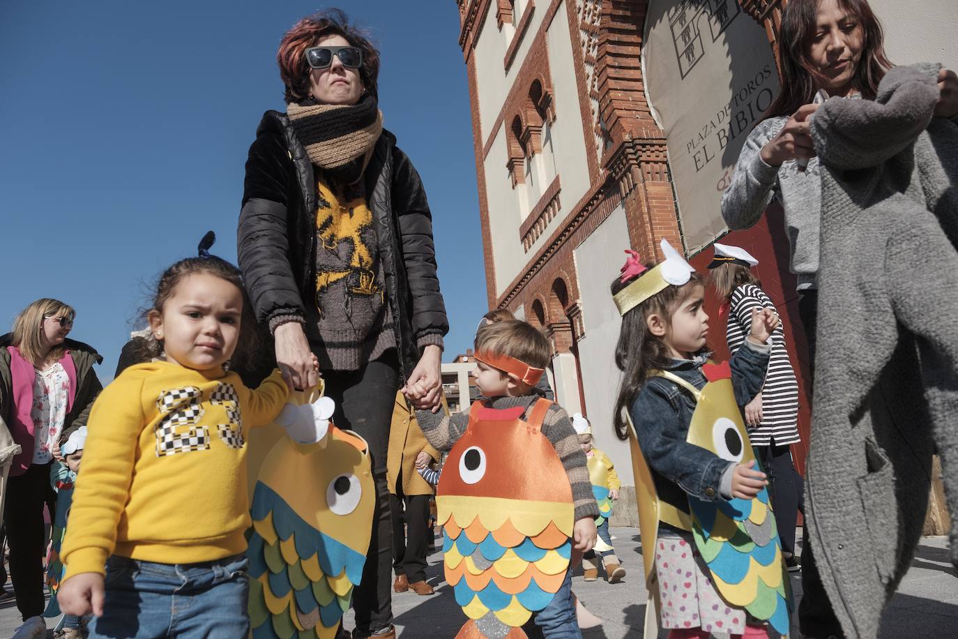 Algunos como los centros de infantil de San Eutiquio, El Bibio, Gloria Fuertes o Jovellanos hicieron que los más pequeños disfrutaran de una jornada especial