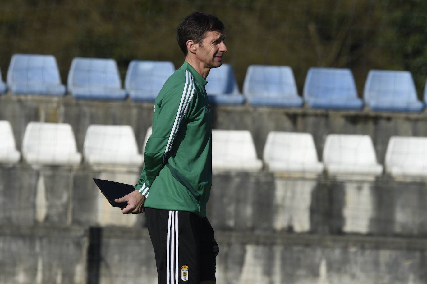 Los azules siguen con su preparación para el partido ante el Lugo