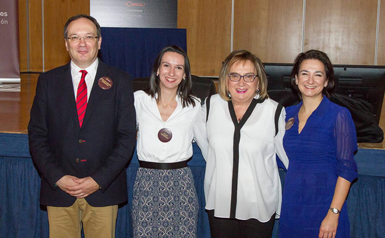 La familia Rodríguez, de la empresa Cafento. 