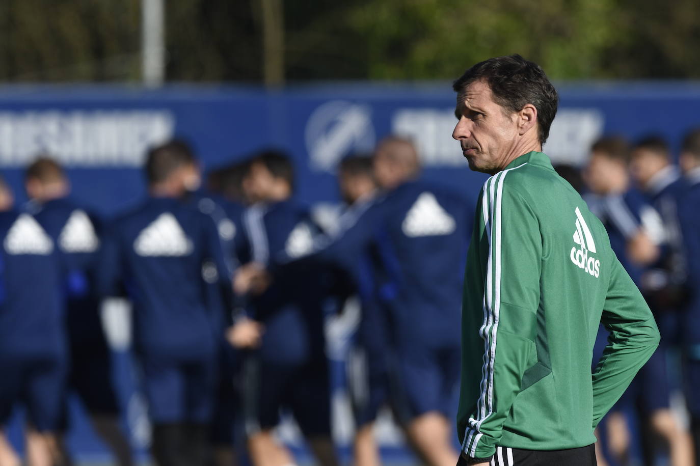 Los azules preparan su próximo encuentro frente al Lugo